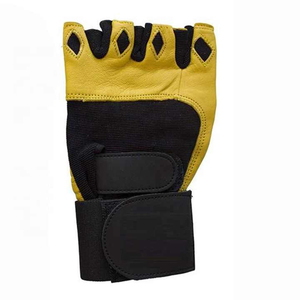 Gants de musculation unisexes en cuir à demi-doigts, respirants, avec support de préhension, pour la gym, le fitness, l'entraînement et les exercices sportifs - Product Image 4