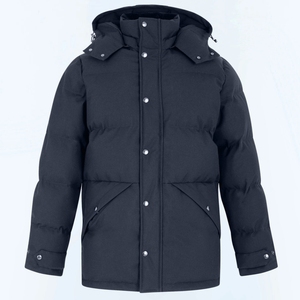 Men's Hooded Puffer Jacket Plain Dyed Custom Design <b>Winter</b> <b>Quilted</b> Padded Breathable Waterproof Outerwear - Product Image 4