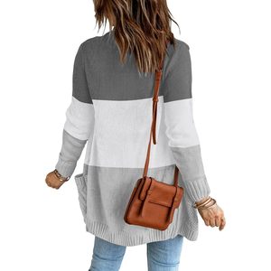 2025 Women's <b>Long</b> Sleeve Open Front <b>Cardigan</b> Buttoned Cable Knit Pocket <b>Sweater</b> - Product Image 3