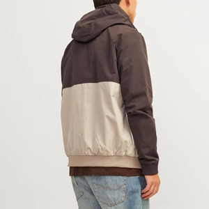 <b>Men's</b> Thick Two-Tone Windbreaker <b>Jacket</b> Full-Zip Waterproof & Breathable Eco-Friendly Sporty Winter Outdoor Casual Coat - Product Image 2