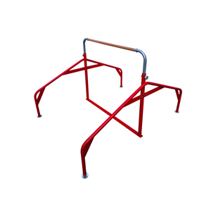 Barra de Gimnasia Little Gym, Equipo de Gimnasia, Estructura de Acero Roja, Unisex - Product Image 1