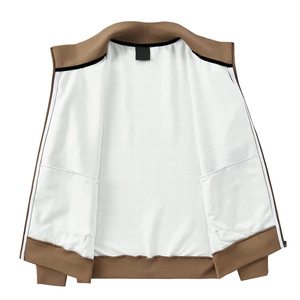 Ensemble de survêtement 2 pièces à carreaux vert et marron pour hommes, veste zippée, col rabattu, manches longues, pantalon de survêtement à cordon de serrage, décontracté - Product Image 3