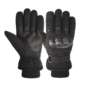 Gants de motocross imperméables OEM, isolés, respirants, avec paume en cuir, protection tactile pour les écrans, pour les professionnels - Product Image 1