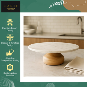 Premium Quality Wholesale Selling Custom Design Natural Marble Modern Cake Stand for Dessert Display and Centerpiece - Product Image 4