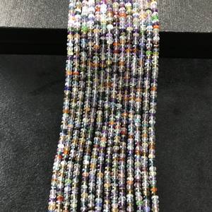 Cuentas de Piedra 100% Naturales Certificadas IGI Grado AA, Multicolor, Multifuego, Tipo Disco Rondelle, 3.5mm-4mm, Gemas Vivaaz para Joyería - Product Image 1