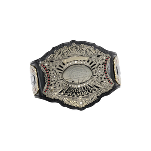 Ceinture de champion du monde de lutte personnalisable, qualité supérieure, design personnalisable, noir et argent - Product Image 6
