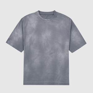 Wholesale Washed Tee Heavy Weight <b>Tshirt</b> Dtg Black <b>Tshirt</b> 250gsm 100% Cotton Vintage pp Spray O-neck Acid Wash T-shirt - Product Image 4