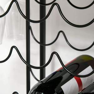 Wine Bottle Organizer with Glass Stemware Holder Metal Wine <b>Rack</b> for Kitchen Dining Bar Counter Space-Saving Tabletop - Product Image 6
