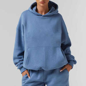 Conjunto Deportivo con Capucha para Mujer, Estilo Acid Wash, Color Sólido, Logotipo Personalizado, 100% Algodón, 400gsm, Invierno, Superventas - Product Image 5