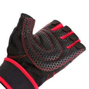 Guantes de Gimnasio Acolchados Transpirables, Medios Dedos, Antideslizantes, para Levantamiento de Pesas, Fitness, Ejercicio, Protección de Palmas - Product Image 4