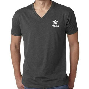 Camiseta de cuello en V para hombre, de algodón, corte ajustado, personalizada, al por mayor, lisa, de manga corta, informal, deportiva, para el trabajo, el gimnasio y el deporte. - Product Image 2