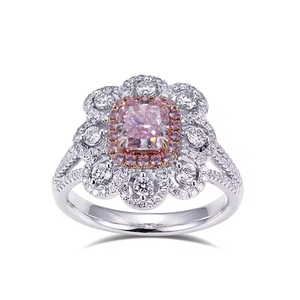 Bague de fiançailles unisexe en or blanc 14 carats plaqué platine avec diamant fantaisie de laboratoire taille poire, style romantique - Product Image 3