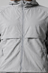 Men’s Casual Lightweight Hooded Windbreaker Set Full <b>Zip</b> <b>Up</b> <b>Hoodie</b> With Matching Shorts Outdoor Running And Sportswear For Men's - Product Image 3