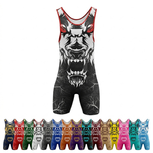 Traje de Compresión Personalizado OEM, Suave y Duradero, para Lucha Libre, Mono sin Mangas para Grappling, Ropa Deportiva para Entrenamiento de MMA - Product Image 1