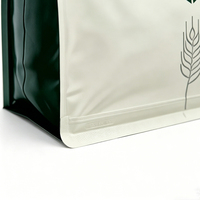 Sacs d'emballage alimentaire à fond plat recyclables de 1 kg et 2 kg avec logo personnalisé, adaptés à la farine de manioc, de blé, de maïs et aux mélanges.