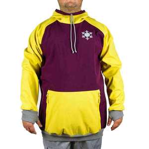 Hoodie de ski et snowboard professionnel pour homme, imperméable, coupe-vent, thermique, en softshell polaire, avec trous pour les pouces, pour les sports d'hiver en extérieur - Product Image 6
