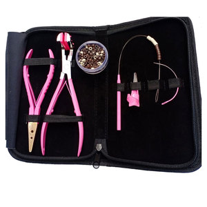 Kit Profesional de Pinzas para Extensiones de Cabello con Estuche Protector, Herramientas de Acero Inoxidable para Instalación y Remoción de Extensiones - Product Image 1