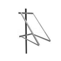 Support de montage sur poteau pour module solaire en aluminium, support de montage PV sur poteau solaire
