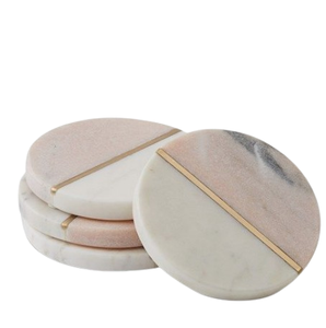 Sous-verres en marbre personnalisés en gros, forme hexagonale, de bonne qualité, couleur marbre blanc, sous-verres en pierre, vente chaude - Product Image 3