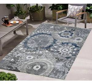 Tapis persan antique multicolore de luxe moderne, tissé à la main en laine et soie, à poils ras, adapté aux animaux domestiques, haute qualité 8x10 - Product Image 1