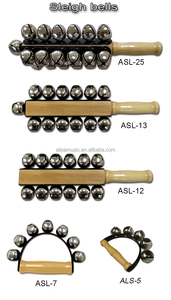 Alipa 7-Sets Sleigh Bell Instrument de percussion manuel en bois ASL-7 pour enfants Musique Rythme et fêtes de Noël - Product Image 3