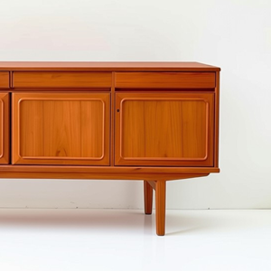 Firsthand Wholesale Teak Wood <b>Sideboard</b> Mid Century Modern Credenza Large Buffet Cabinet Living Room Storage B2B Direct Factory - Product Image 3