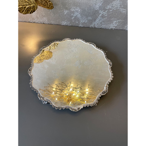 Support à gâteau en métal finition couleur argent, très vendu, de forme ronde, pour table, vaisselle d'hôtel, accessoires décoratifs pour gâteaux - Product Image 3