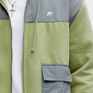 Ensemble de sweats à capuche zippés pour hommes en molleton de coton et pantalon de jogging – Tenue de sport décontractée – Fabricant OEM/ODM personnalisé en gros - Product Image 3
