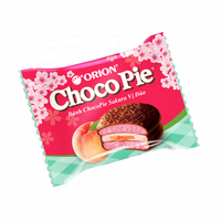 Venta al por mayor marshmallow Chocolate Pie Chocopie Orion Chocopie Sakura Peach 360g
