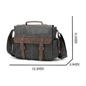 Bolsa de Cuero al por Mayor de Moda, Personalizada, Impermeable, con Múltiples Bolsillos, OEM, para Portátil - Product Image 2