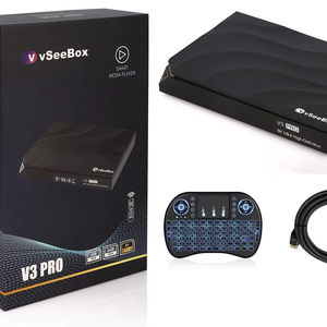 PROMO : Pack VseeBox V3 Pro Android TV Box Entièrement Programmé avec Applications Préinstallées et Télécommande Lumineuse - Product Image 1