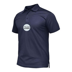 Camiseta de Manga Corta para Hombre, Camisas Polo con 3 Botones, Casual, de Trabajo, de Secado Rápido, Camisa de Golf de Manga Corta, Jersey Pique, Camisa Polo para Exteriores - Product Image 6