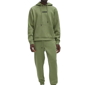 Men Cotton Hoodie Tracksuit Casual Sportswear Sweatshirt and Track <b>Pants</b> Set for Gym Running and Travel - Product Image 1