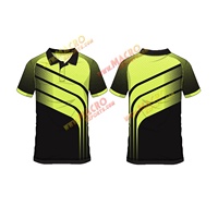 Kain Twill Bernapas Berkualitas Tinggi Tanpa Kancing, Cetak Transfer Panas, Kaos Lengan Pendek Pria untuk Jersey Sepak Bola, Kaos Custom