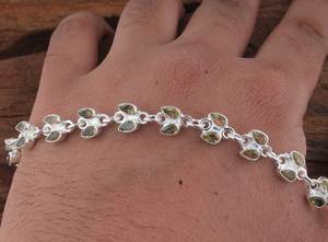 Pulsera de Plata de Ley con Citrino, Joyería Hecha a Mano con Piedras Preciosas Talladas, Pulsera de Cristal Amarillo Natural, Regalo de Moda para Mujer - Product Image 4