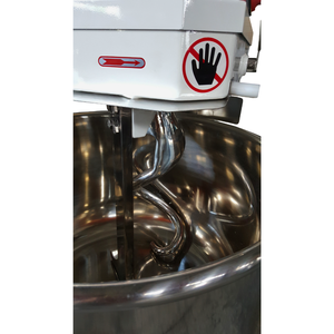 Mélangeur à spirale de 25 kg, pétrin à farine électrique à 2 vitesses réglables pour la fabrication de pain, de pizza et de produits de boulangerie commerciale - Product Image 6