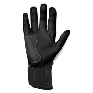 Gants de frappe en cuir blanc rembourrés avec fermeture auto-agrippante, unisexes, pour entraînement adulte - Product Image 4