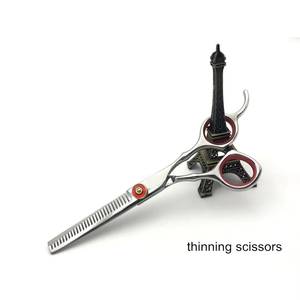 Ensemble de ciseaux de coiffure professionnels avec peigne en acier inoxydable 440C, pour droitiers, manche moyen, outils de salon - Product Image 5