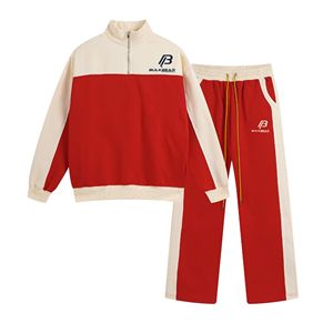 100% Cotton Full <b>Zip</b> <b>Hooded</b> Winter Tracksuit Set Men's Athletic Sportswear Training Jogging Suit Quick Dry Performance Wear OEM - Product Image 3
