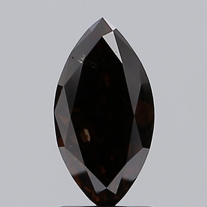 Diamant de laboratoire de 1,59 ct, taille marquise, couleur marron foncé fantaisie, pureté SI1, certifié IGI, diamant CVD en vrac pour la fabrication de bijoux - Product Image 1