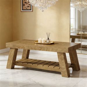 Tavolino da Caffè Rettangolare con Spazio di Archiviazione per Uso Centrale - Product Image 3