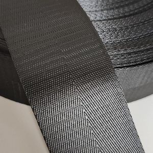 TEXTRADES ASSOCIATES High Tenacity Nylon <b>Webbing</b> Ribbon with Solid Color Herringbone Style for Garments Underwear 3mm Width - Product Image 3