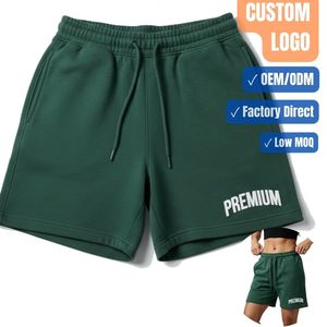 Women Cotton Sweat Shorts Puff Printing Logo Custom Gym Training Shorts OEM Sportswear Manufacturer - Product Image 1