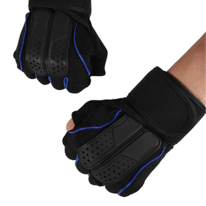 Hot Selling Half-finger Gym Weightlifting Gloves Easy Grip <b>Foam</b> <b>Padding</b> Palm Protection Bodybuilding Fitness Gloves - Product Image 2