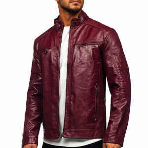 Nouvelle arrivée, veste d'hiver pour homme, style crossover, cuir de qualité supérieure, fermeture éclair, style motard, grande taille, veste pour homme - Product Image 4