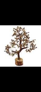 Árbol de piedras naturales con 300 cuentas, hecho a mano, artículo decorativo de piedras preciosas, Feng Shui, decoración para el hogar, piedras de cristal multicolor. - Product Image 4