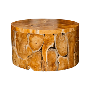 ARTERRA Premium exhibe exquisitas piezas de madera artesanales que destacan la textura natural de la raíz de teca, marca Rustic Teak Drum. - Product Image 2