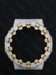 Luxury Mosaic Diamond Style <b>Watch</b> <b>Case</b> Iced Out Micro Pave Stone Setting Hip Hop Custom <b>Watch</b> Housing Fashion Bling Frame - Product Image 6