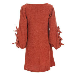 ชุดเดรสลำลองผู้หญิง ลายดอกไม้ สำหรับฤดูใบไม้ผลิ ชุดเดรสลำลองเซ็กซี่ ชุดเดรสแขนยาวหรูหราสำหรับออกงานกลางคืน - Product Image 5