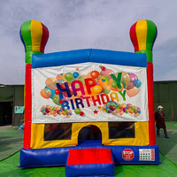 Châteaux gonflables de saut gonflable de partie géante d'enfants gâteau d'anniversaire maison de rebond pour l'anniversaire